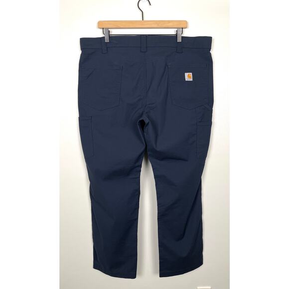 Carhartt Force Relaxed Fit Ripstop Utility Straight Pant Navy 40 x 30 BN5358-M - Picture 5 of 13